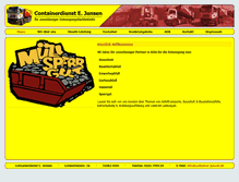Tablet Screenshot of container-jensen.de